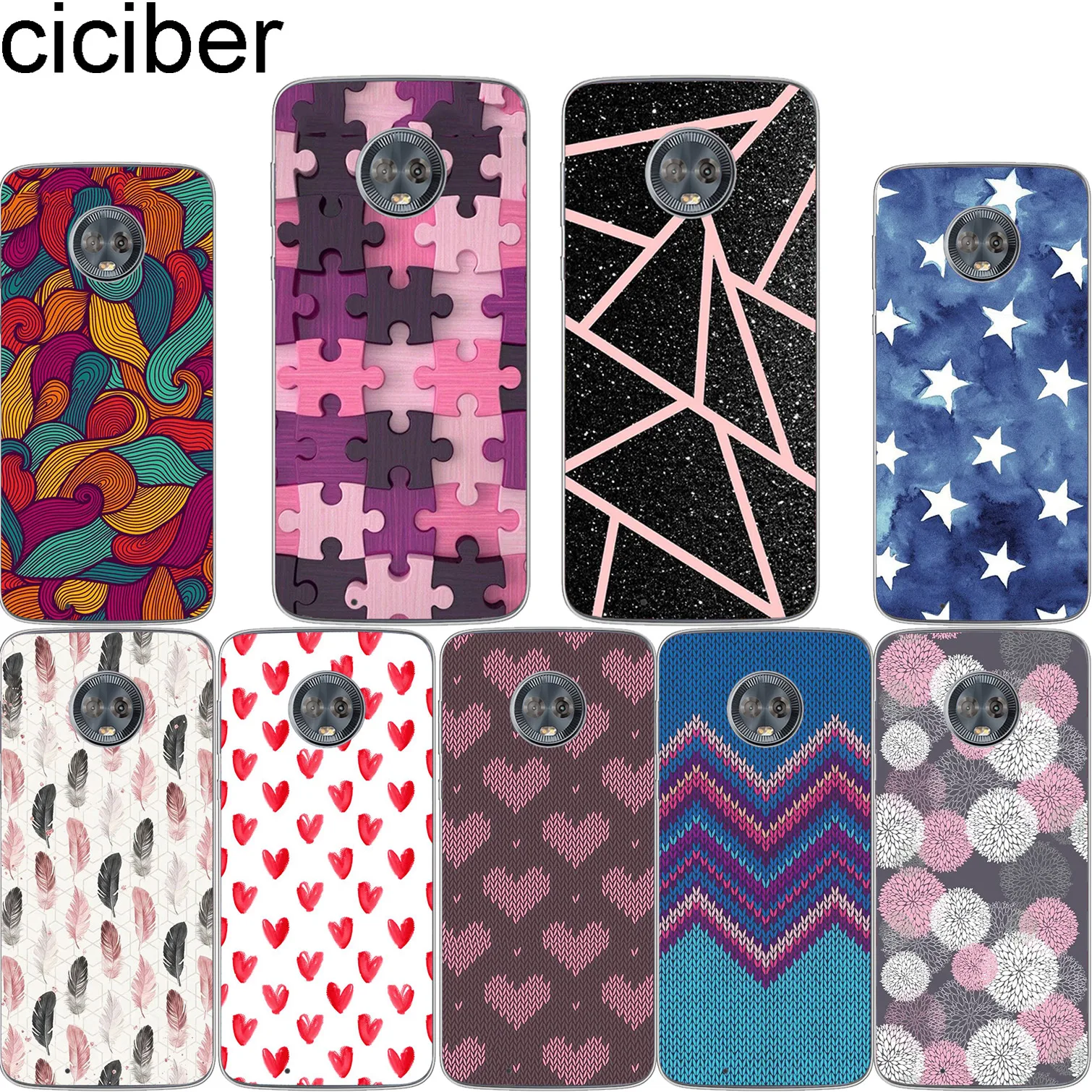 Ciciber для Motorola Moto C Z2 Z3 ONE P30 G4 G5 G5S G6 E3 E4 E5 Plus Play Power X4 M мягкий силиконовый чехол из ТПУ