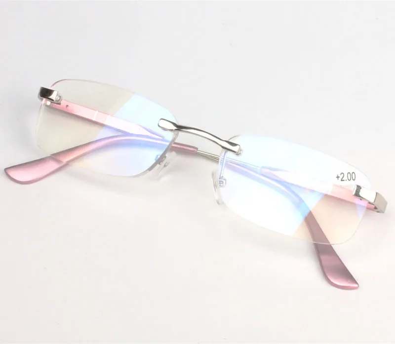 Сплав очки для чтения Для мужчин высокое качество Бизнес без оправы