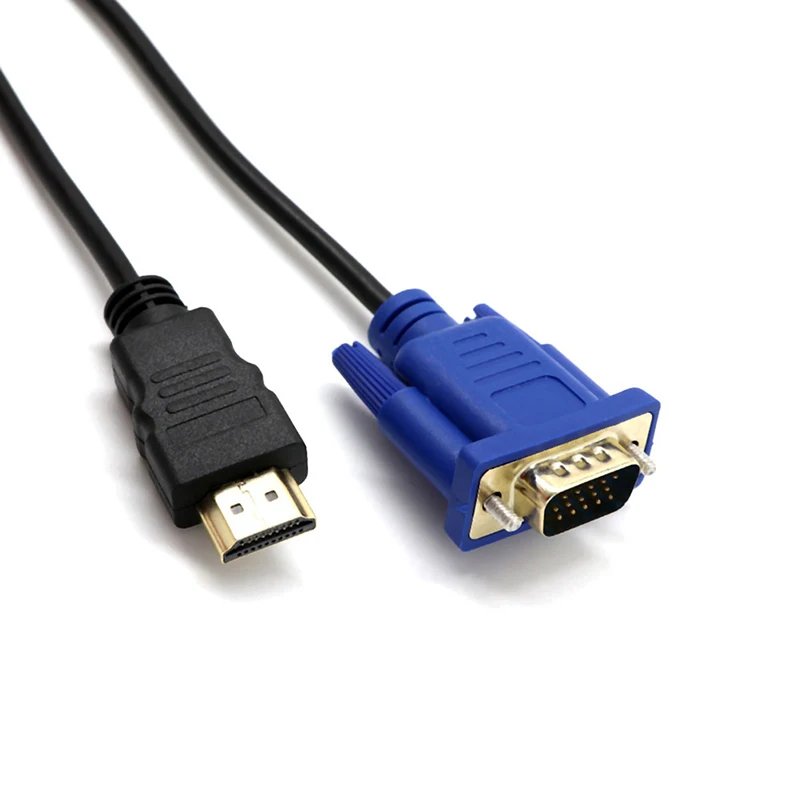 1 шт. 1/10 м HDMI кабель в VGA 1080P HD с аудио адаптером Кабель оптический Прямая поставка |