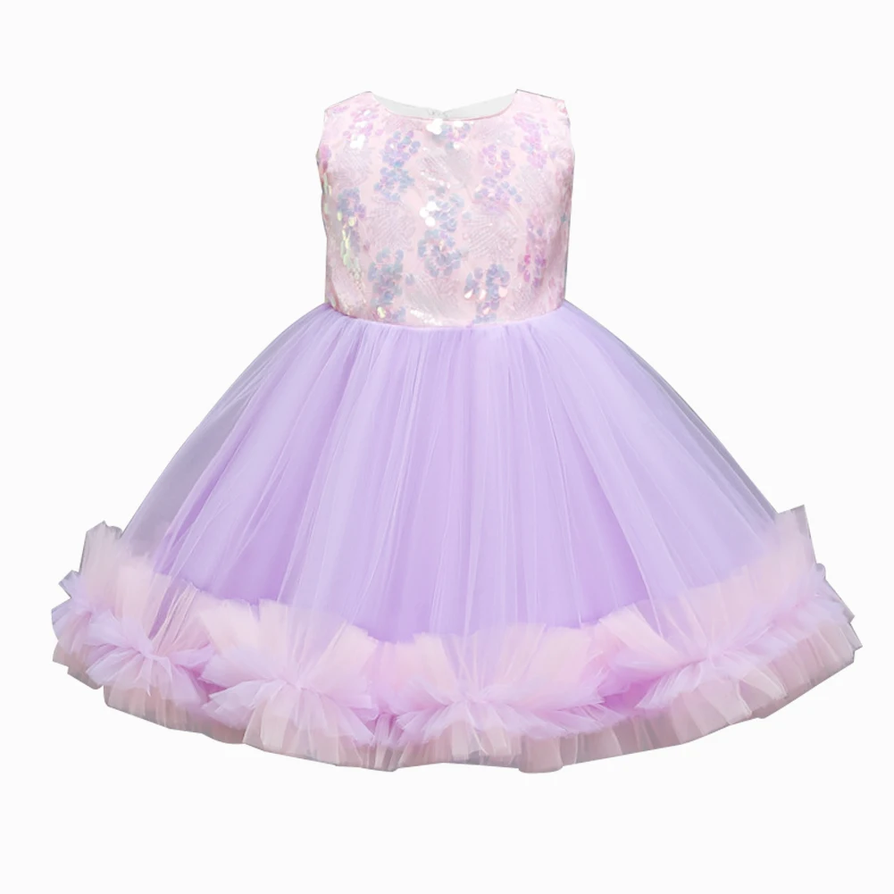 Детские платья принцессы для девочек От 3 до 10 лет платье с цветочным рисунком