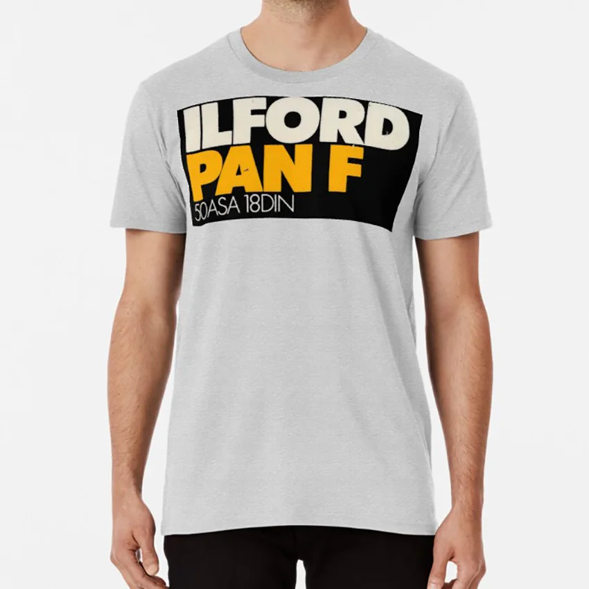 Футболка Ilford PanF ilford panf film is not dead черно-белая пленка для съемки | Футболки