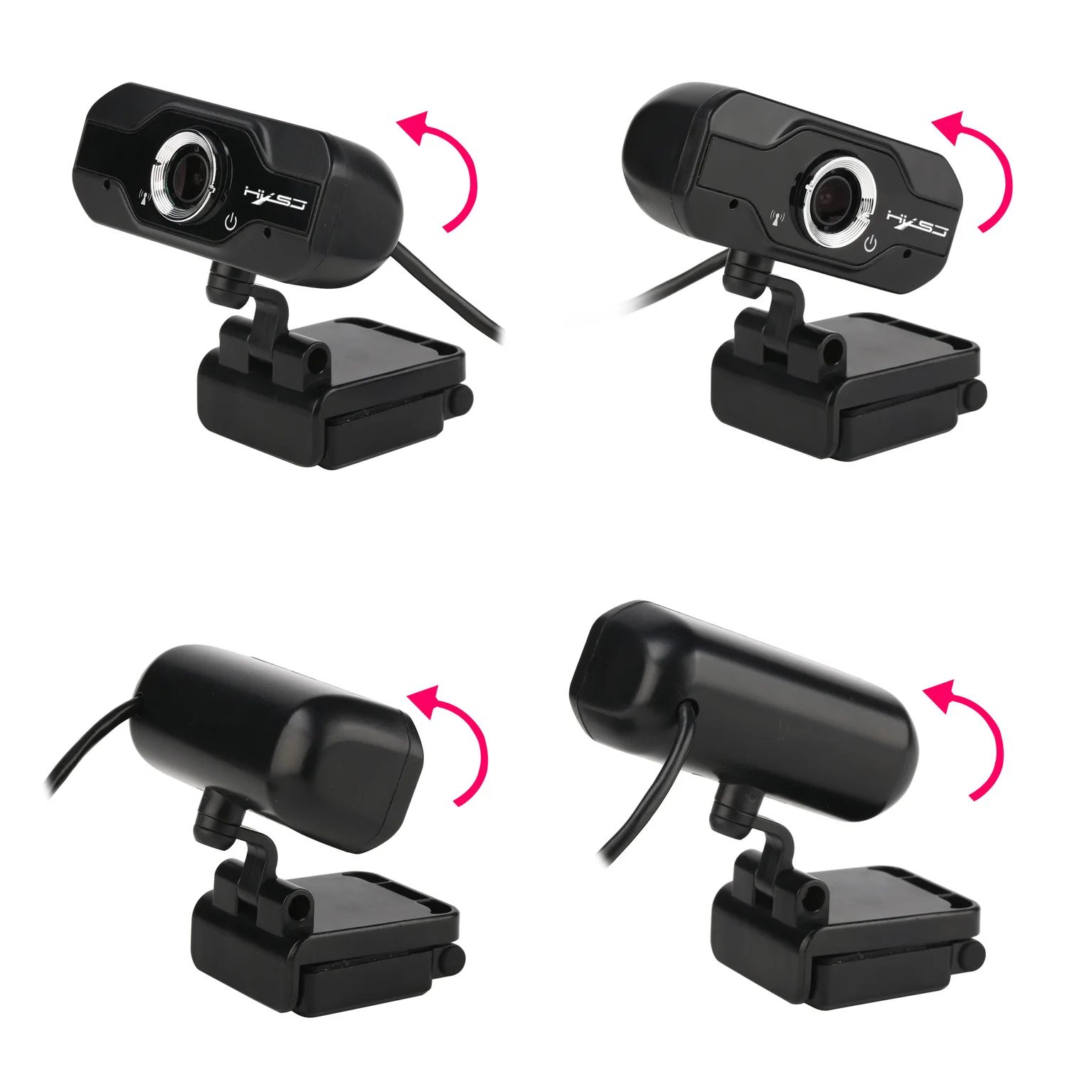 USB веб камера HXSJ S50 720P HD 1 МП Компьютерная встроенный звукопоглощающий микрофон