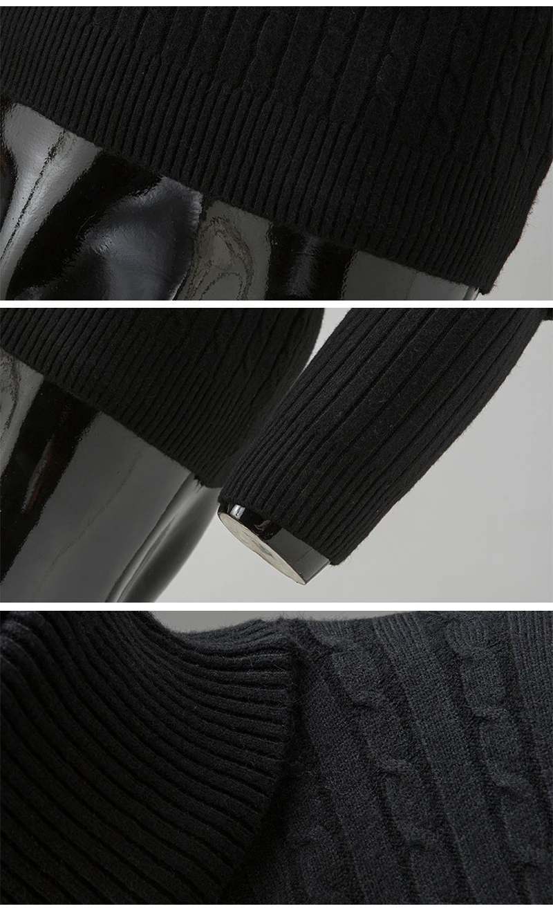 Водолазка мужская с длинным рукавом эластичный пуловер воротником-хомутом