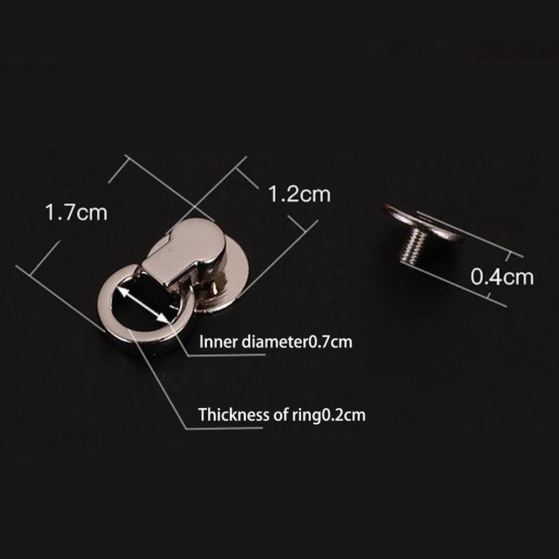 

10pcs Side Edge Anchor Link Hardware With O Rings Metal Bag Side Tiny Anchor Gusset Hanger Clamps Bag For Tiny Bag Purse