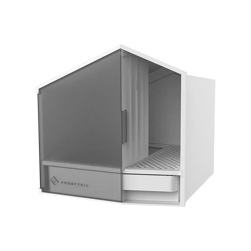 Маленький дом для кошачьего туалета дезодорирующий полузакрытый туалет кошачий