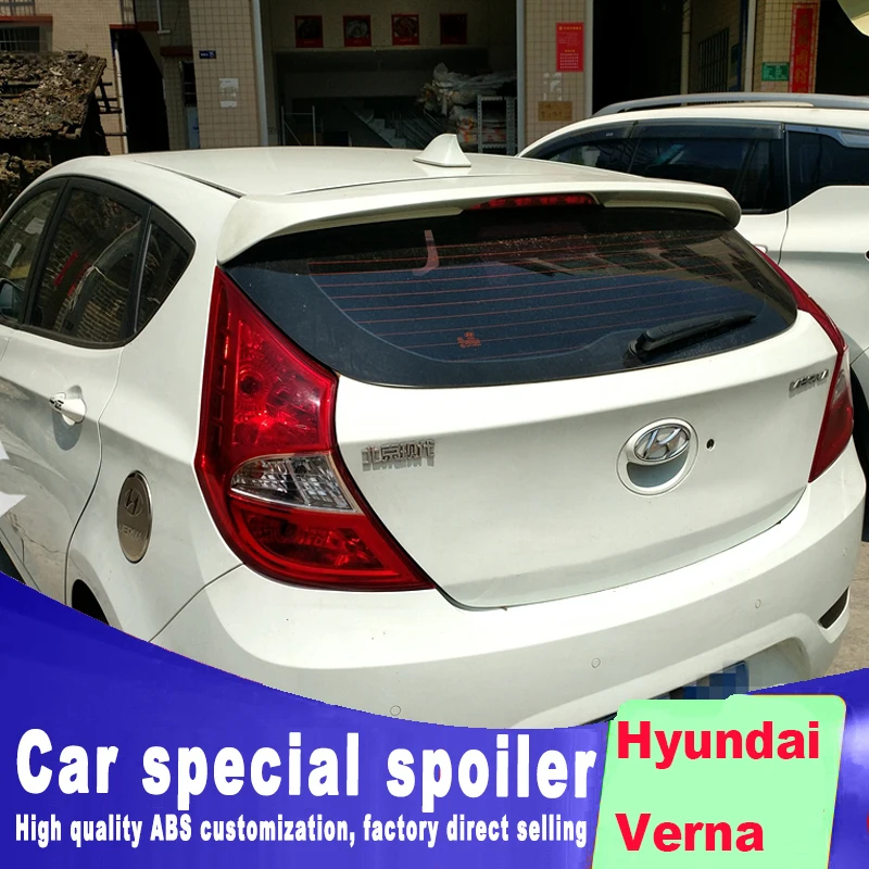 2011 2012 2013 спойлер на крышу заднего стекла для Hyundai Verna высококачественный материал