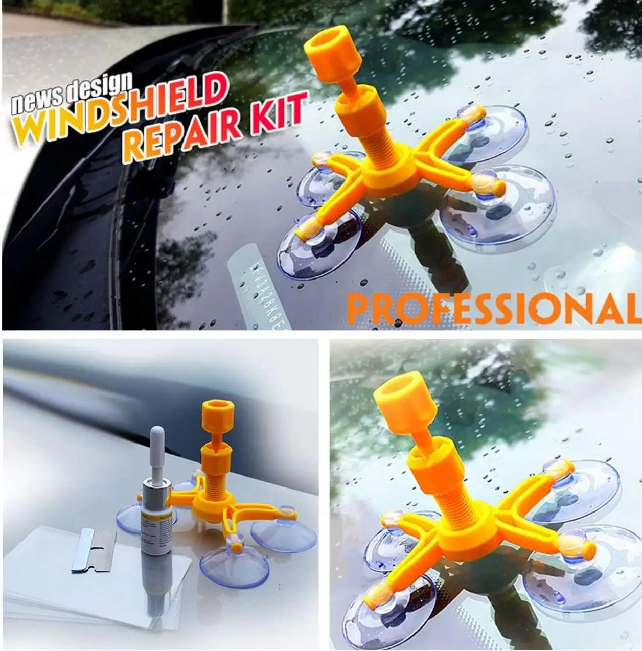 Windshield Repair Kit DIY Car Window Glass Scratch Crack Restore Tool Screen Polishing Resin Sealer Z4 | Автомобили и мотоциклы