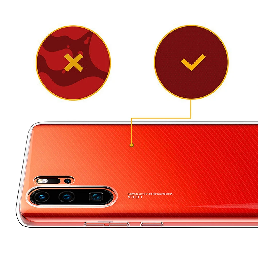 Силиконовый чехол для телефона Huawei Honor 9X 20 P20 Pro P30 Lite View прозрачный мягкий из ТПУ |