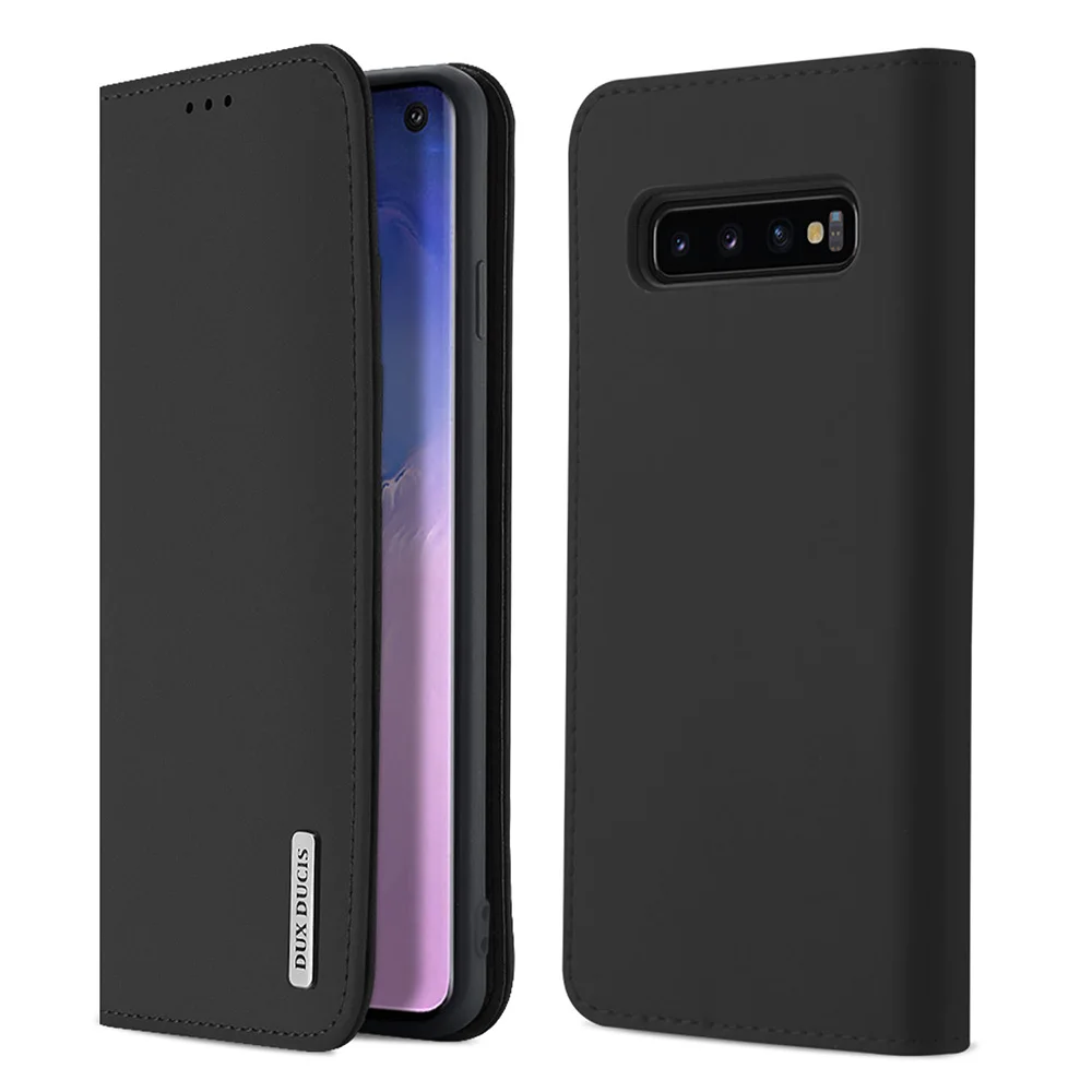 DUX DUCIS чехол из натуральной кожи для Samsung Galaxy S10 Plus книжка с бумажником S9 S10E S10plus