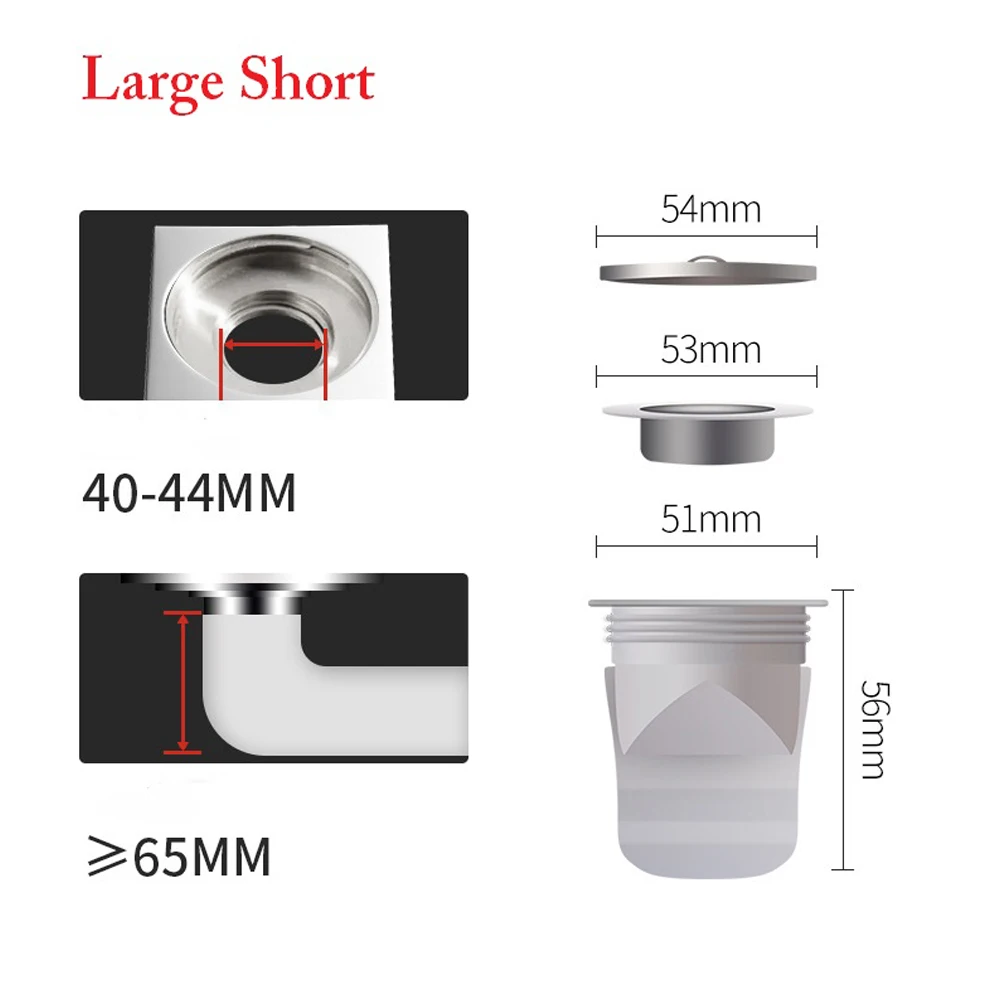 

UARELIFFE Silicone Drain Kitchen Sink Strainer Filter Shower Drain Catcher Stopper Deodorizer Isolate Odor Kitchen Accessories