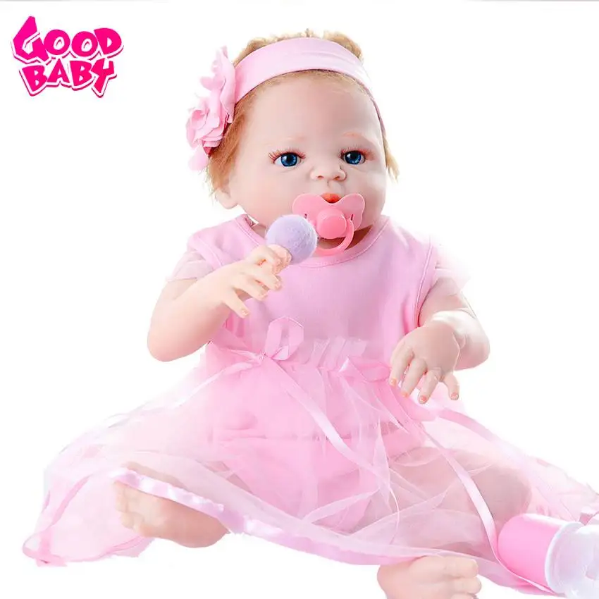 55 см куклы для новорожденных голубые глаза восхитительная Реалистичная кукла