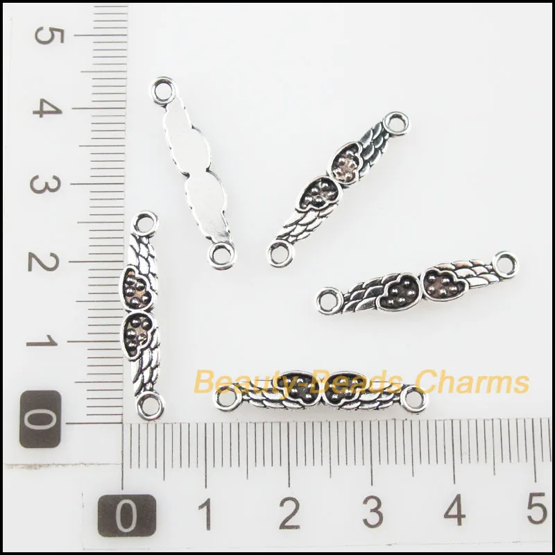 Мода 50 шт в наборе тибетский серебристый цвет &quotсделай сам&quot Крылья Подвески