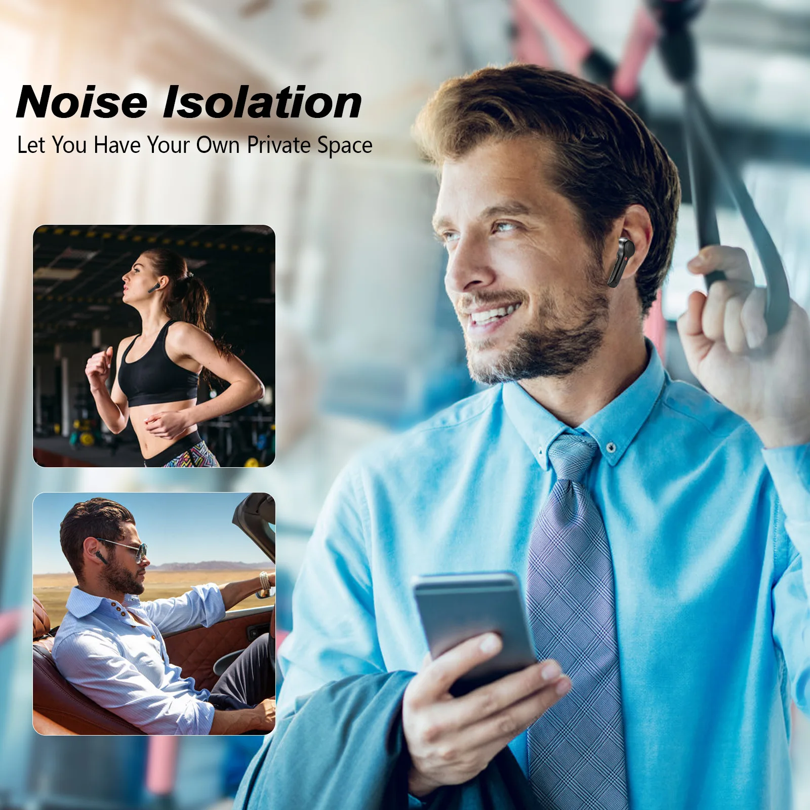 

Wireless Bluetooth Headphone TWS In-ear Sports Waterproof ANC Noise Reduction Gaming Earphone Low Latency Music Headset No Noise