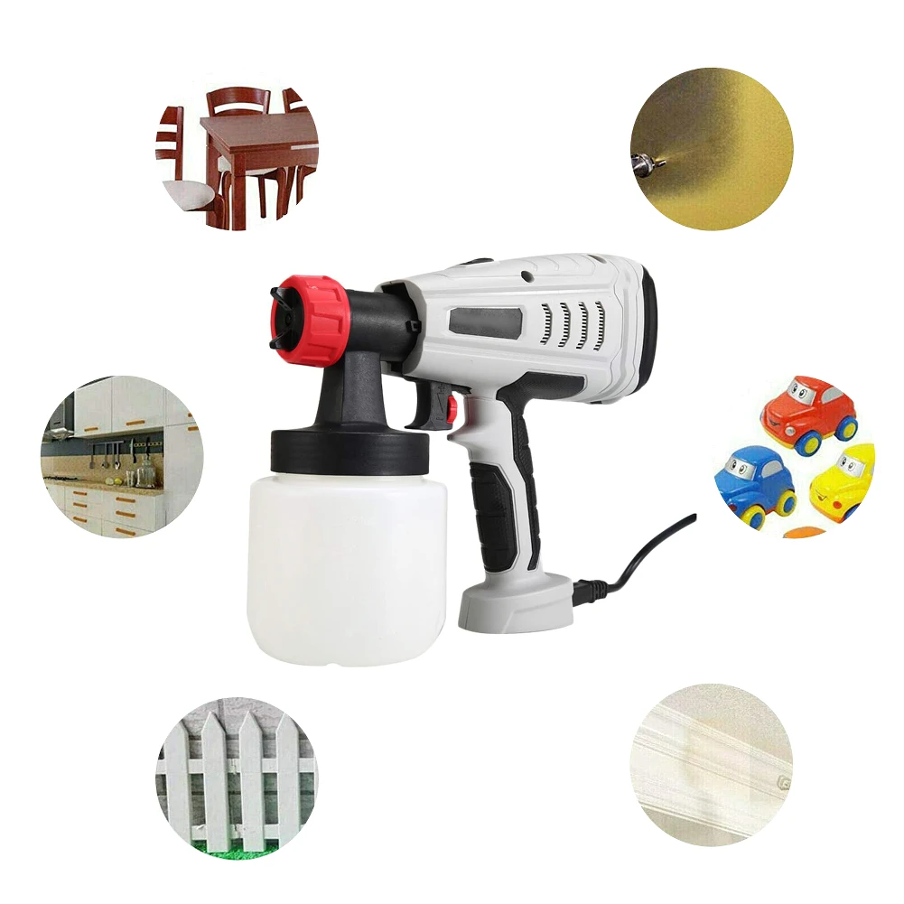 800 Вт Электрический пистолет-распылитель сопла размеры 1000 мл HVLP бытовой Краски