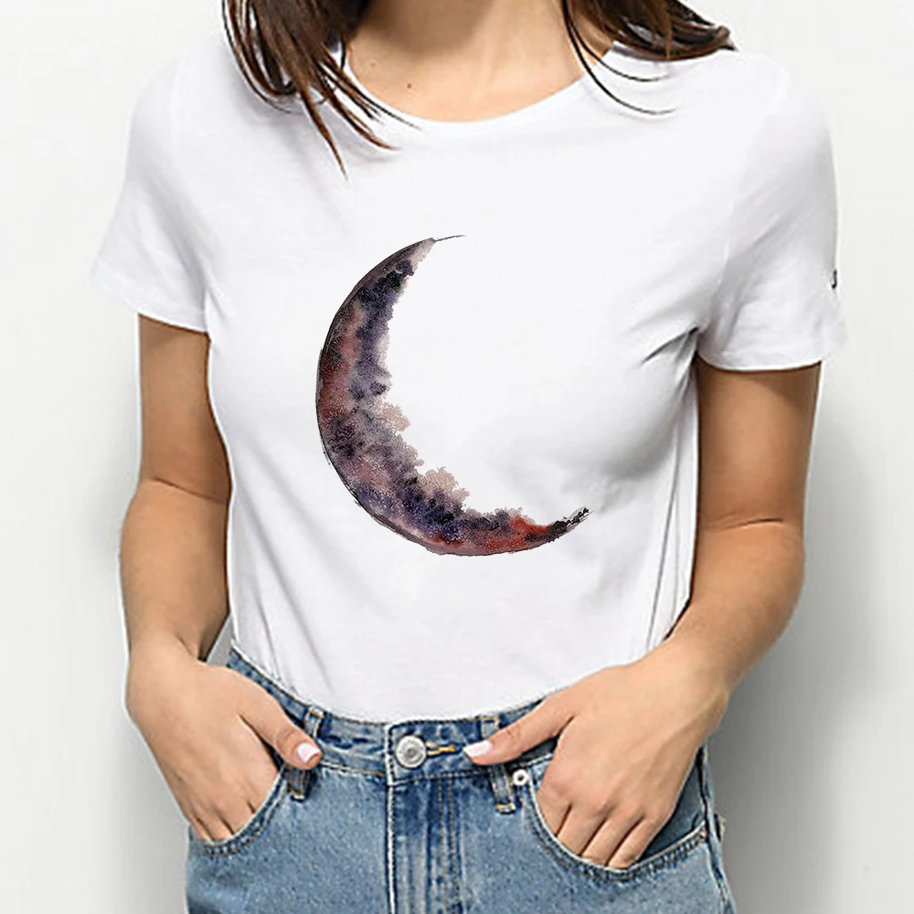 Футболка для пары I Love You To The Moon and Back Бразильская уличная летняя футболка большого