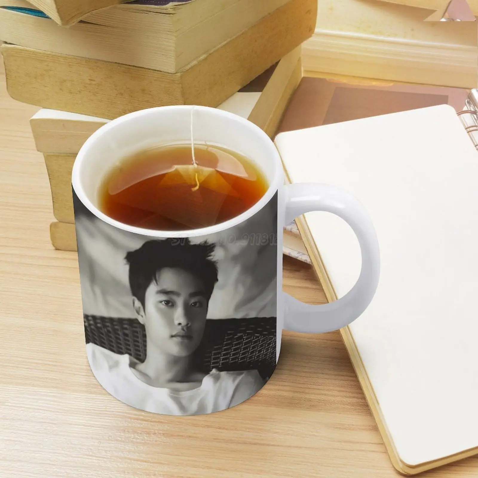 Белая кружка Kyungsoo забавная чайная чашка с индивидуальным принтом подарок