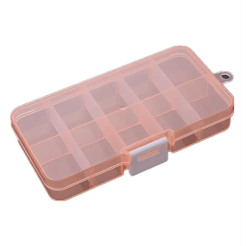 Прозрачный Пластиковый Регулируемый контейнер для хранения ювелирных изделий