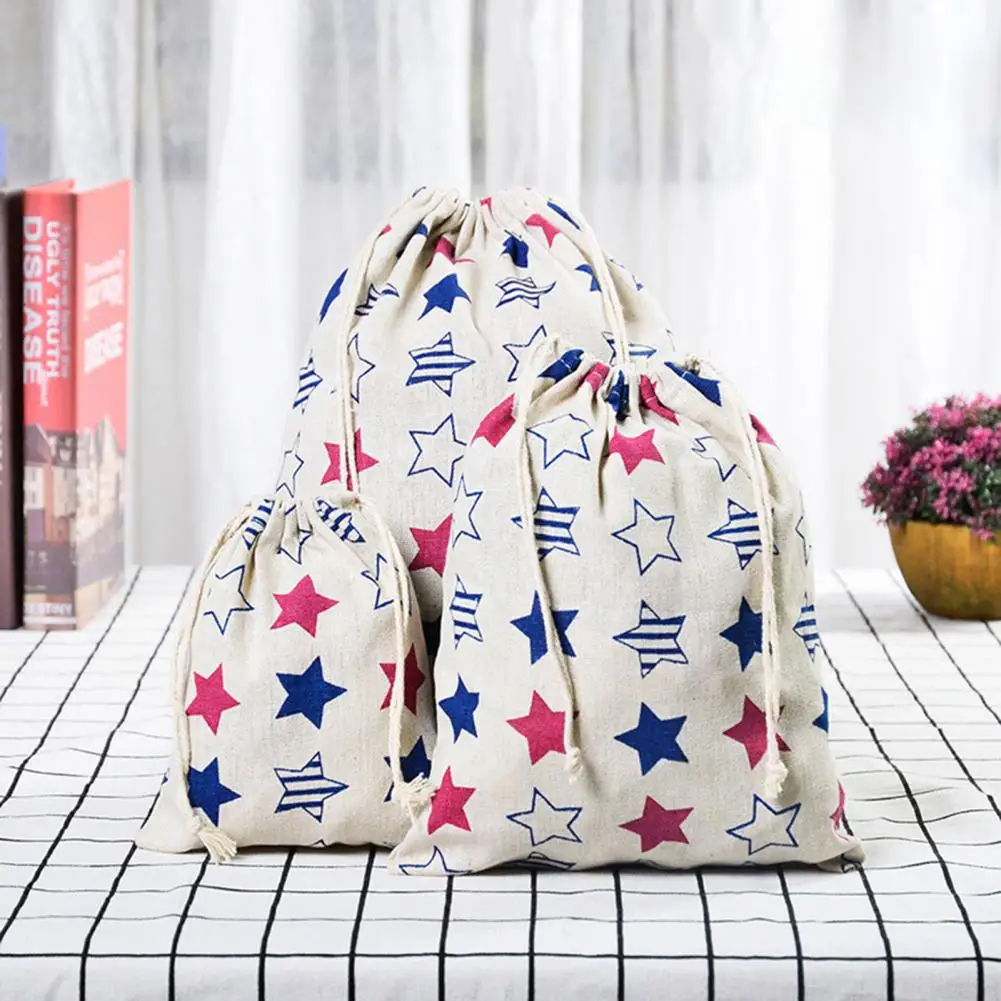 Многоразовая женская сумка для хранения Пыленепроницаемая хлопковая льняная