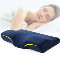 memory foam bedding pillow neck protection slow rebound memory foam butterfly shaped pillow health cervical neck size in 5030cm