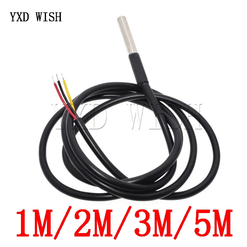 Водонепроницаемый датчик температуры DS18B20 Температурный 18B20 для Arduino в посылка из