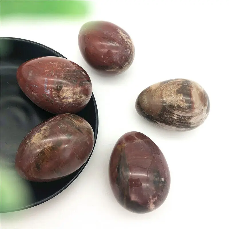 Прямая поставка 1 шт. натуральный кристалл дерево кварц в форме яйца полированные