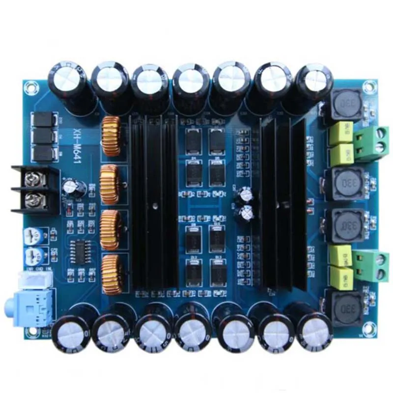 XH-M641 TPA3116D2 DC12V 24V 150W X 2 аудио цифровой высокой мощности 2 канала Автомобильный усилитель с усилителем платы G2-010