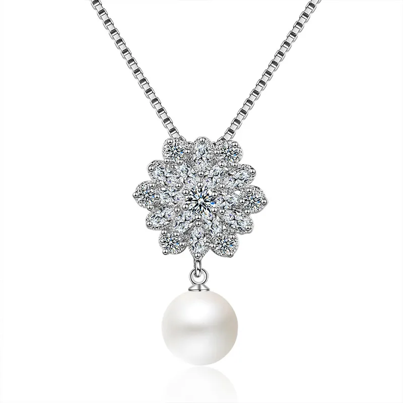 

Женское ожерелье из серебра 925 пробы, с жемчугом