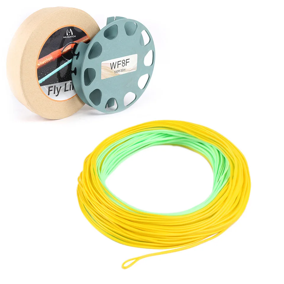 Maximumcatch 90FT 4wt 8wt двухцветная леска для ловли нахлыстом Вес вперед плавающая с двумя
