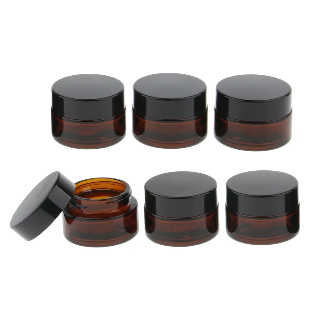 

6x Refillable Cosmetic Containers Portable Travel Bottle Pot Jars Daily Use