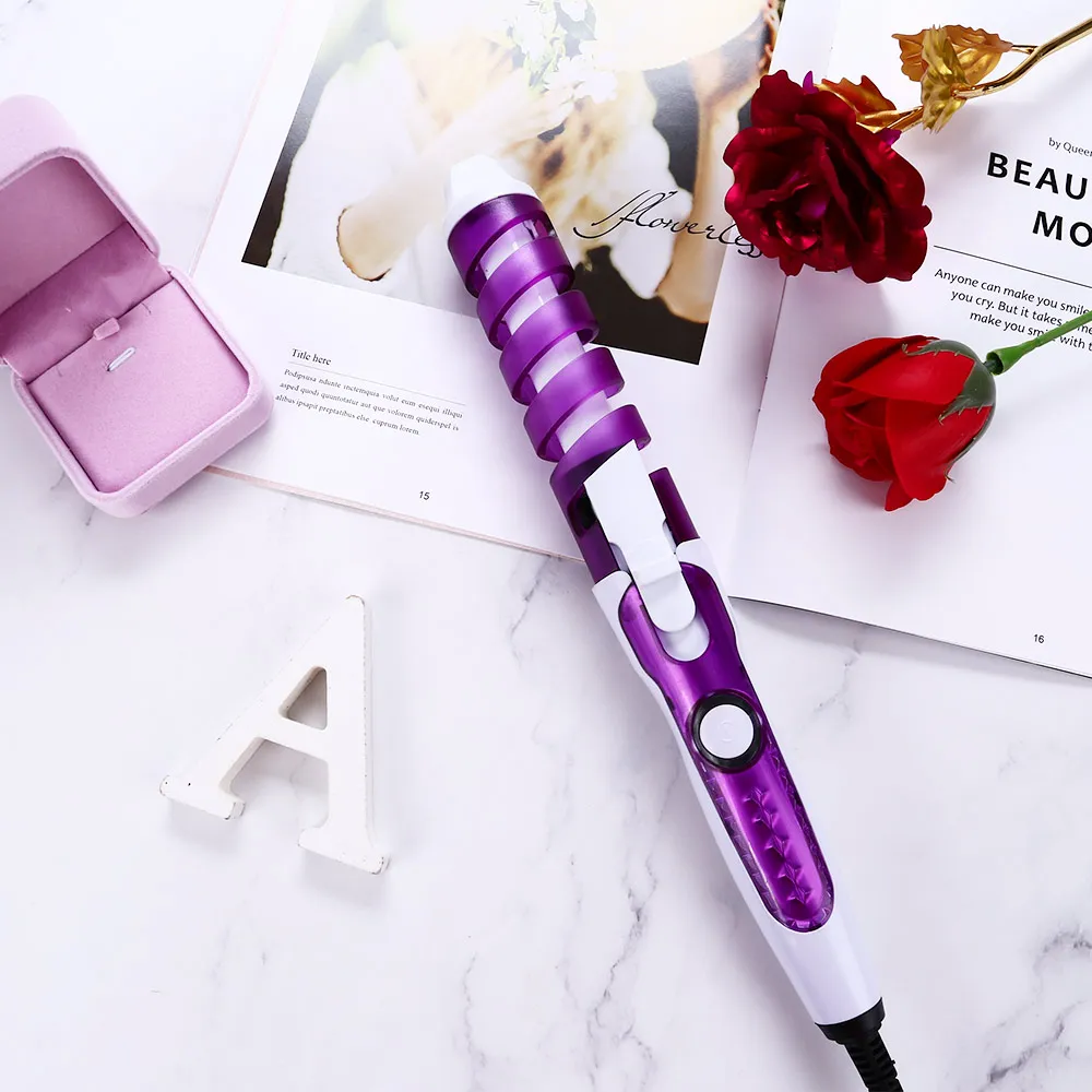 Portable Hair Curler Roller Spiral Curling Iron Salon Electric Hair Curler Beauty Curling Wand Professional Hair Styler Beauty S