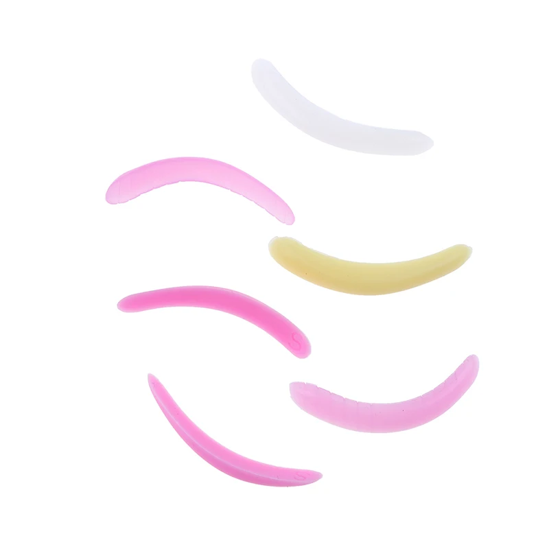 

5/3Pairs Silicone Eyelash Perm Pad Colorful Recycling Lashes Rods Shield Lifting 3D Eyelash Curler Accessories Applicator Tools
