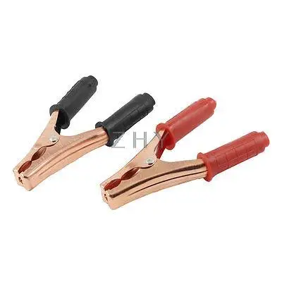 Красный Черный Текстурированный зажим для сварки металла Заземляющий крокодил