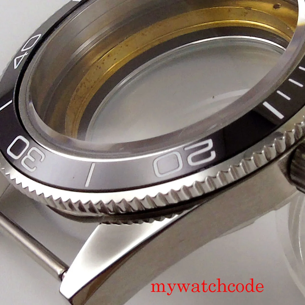 41 мм корпус из нержавеющей стали чехол для часов сапфировое стекло вращающийся
