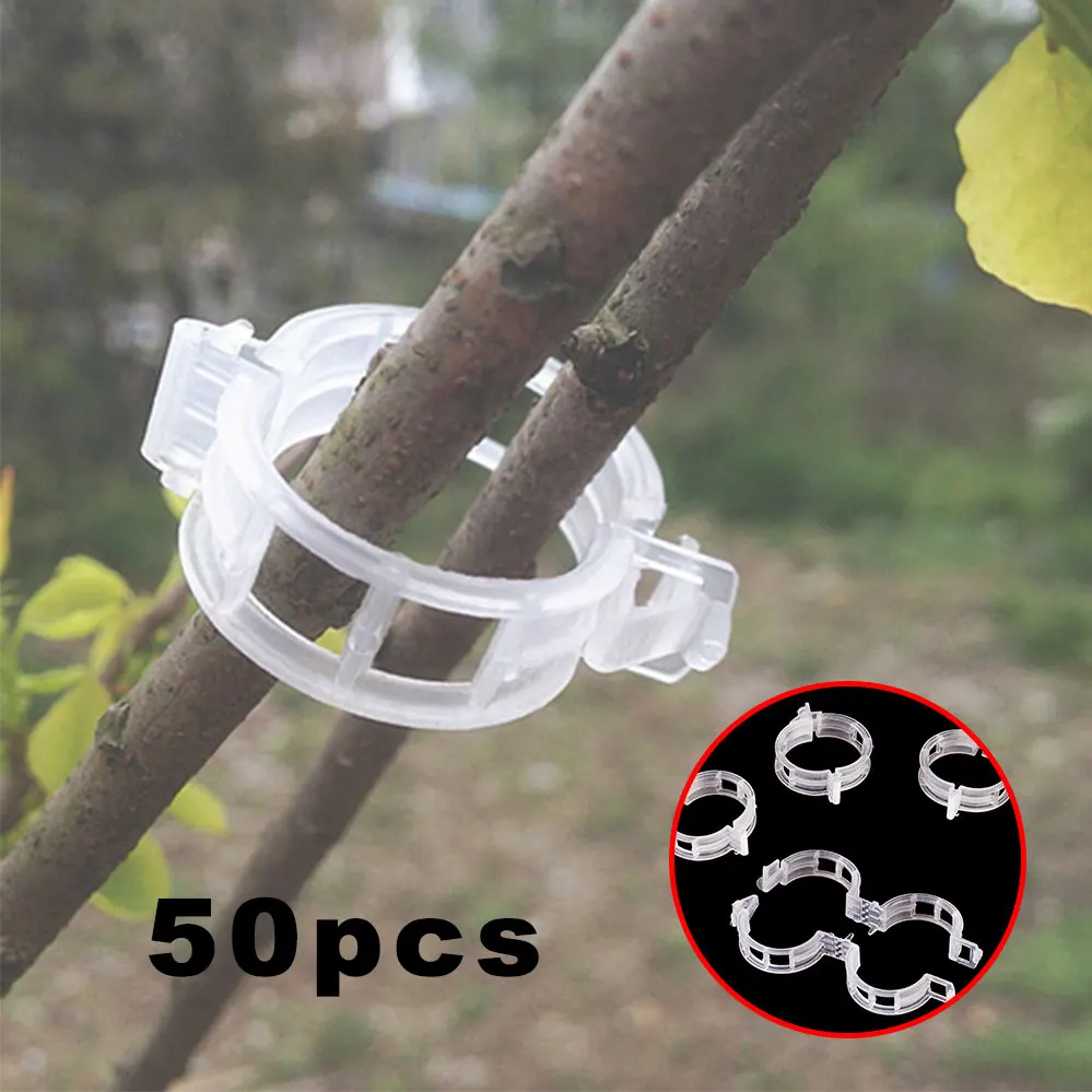 50 шт. прочные 30 мм пластиковые зажимы для поддержки растений типы Висячие лозы
