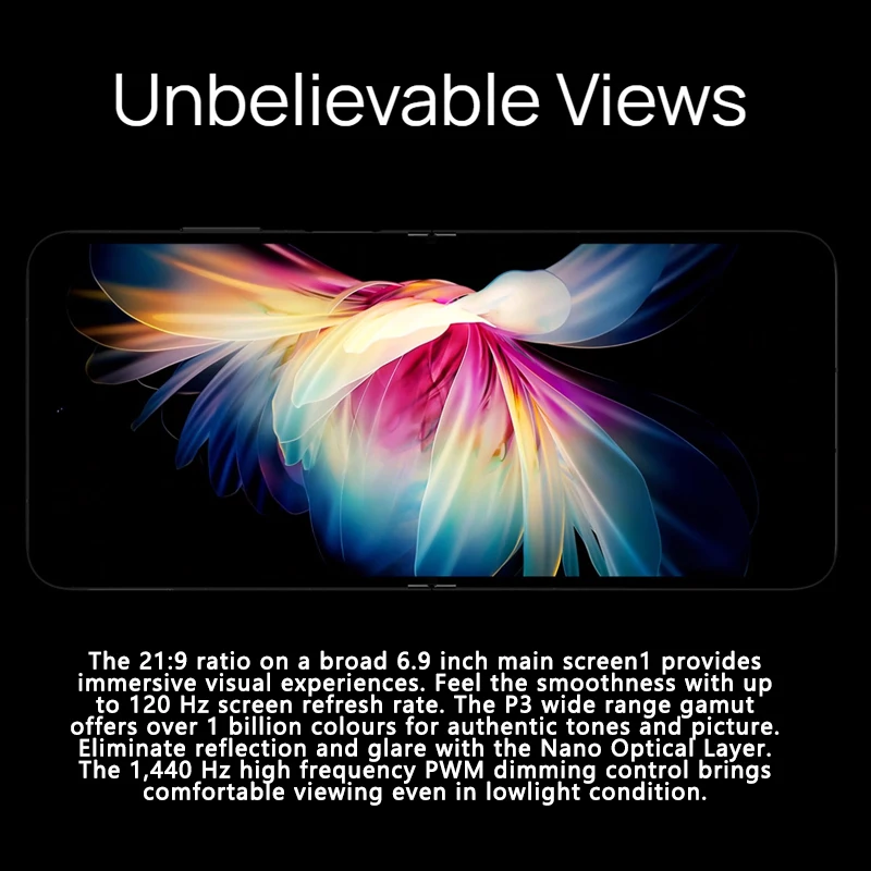 dhl free huawei p50 pocket 4g mobile phone 6 9 oled folded screen harmonyos 2 snapdragon 888 4g octa core 40mp triple camera free global shipping
