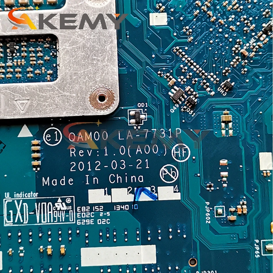 Akemy QAM00 LA-7731P I3-3130M для Dell Latitude E6230 Материнская плата ноутбука CN-0W7YTC W7YTC материнская