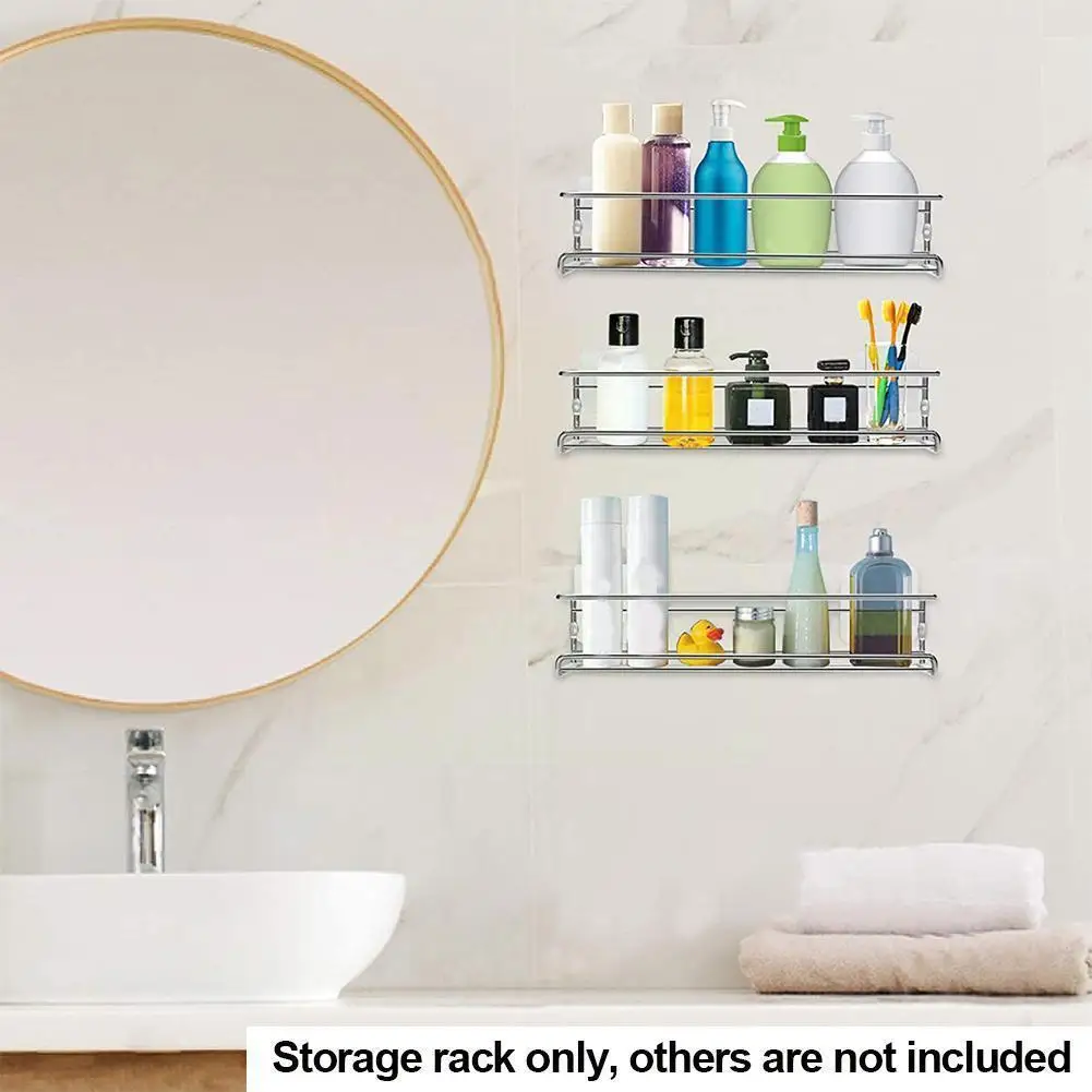 

4Floors Steel Rack Seasoning Vinegar Oil Salt Pepper Free Storage Metal Bottle Organizer Bracket Punch Holder Kitchen W0A4