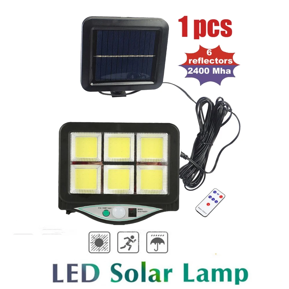 

seperable Solar Street Light Led Outdoor Solar Lamp Powerful Remote Control PIR Motion Sensor Garden Wall Light Decorative light