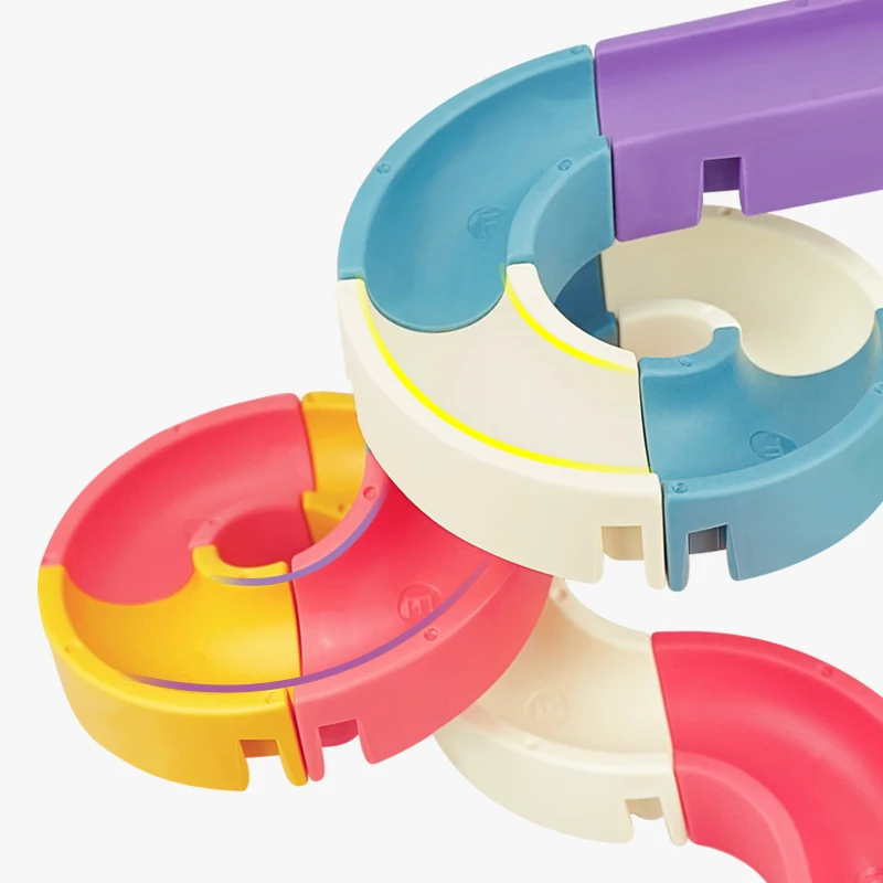 

Children's Ball Ball Track Slide and Slide Music Particles Assembled Building Blocks Bathing Water Toys Baby Educational Toys