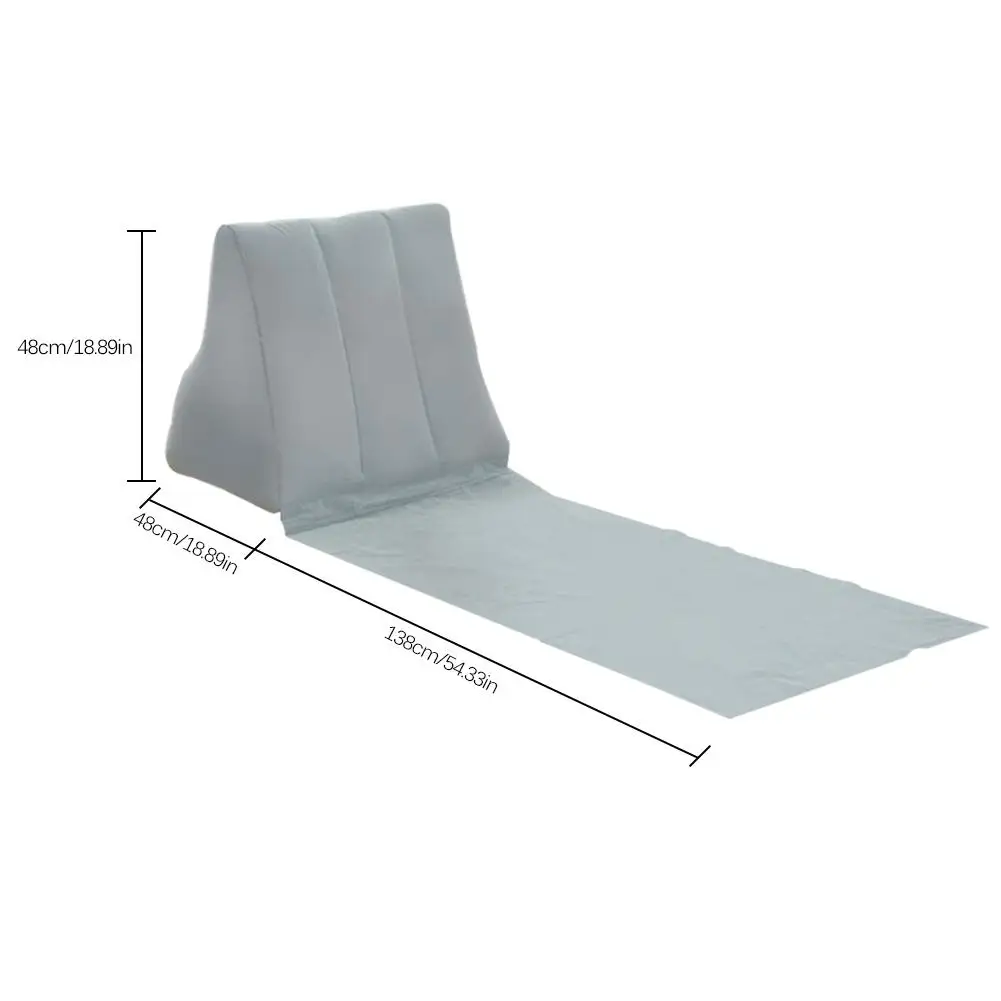 Надувной пляжный лежак мягкий треугольник подушка из ПВХ для отдыха на природе