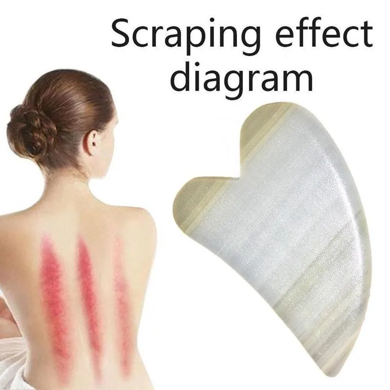 

Multicolor Natural Jade Beauty Scraping Massage Tools Spa Skin Face Physical Firm Therapy Treatment Care Scraping B1C8