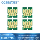 Стробочный чип T7411 T741X для чернильного резервуара Epson SureColor F6000 F6070 F6200 F6270 F7000 F7070 F7100 F7170 F7200 F7270 F9300