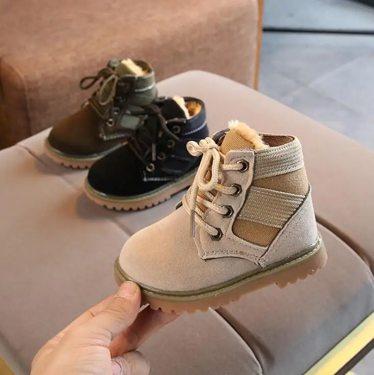 

Kids snow Boots Children Martin Boots Boys and girl Snow Shoes Waterproof Warm Fur baby Winter Sneakers 2019