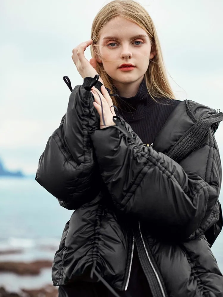 Fitaylor/зимняя теплая куртка на 90% белом утином пуху для женщин новое плотное пальто