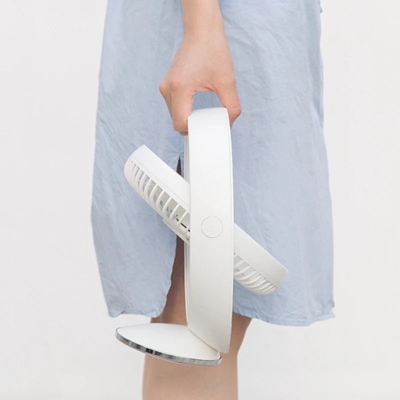 Настольный вентилятор с мощным потоком воздуха бесшумный портативный