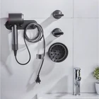 Настенный держатель SHGO для фен Dyson Supersonic, самоклеящаяся вилка, диффузор и насадки