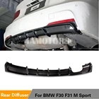Спойлер для BMW 3 Series F30 F31 M, спойлер из углеродного волокнаFRP без краски для заднего бампера, спортивный бампер 2012 - 2017