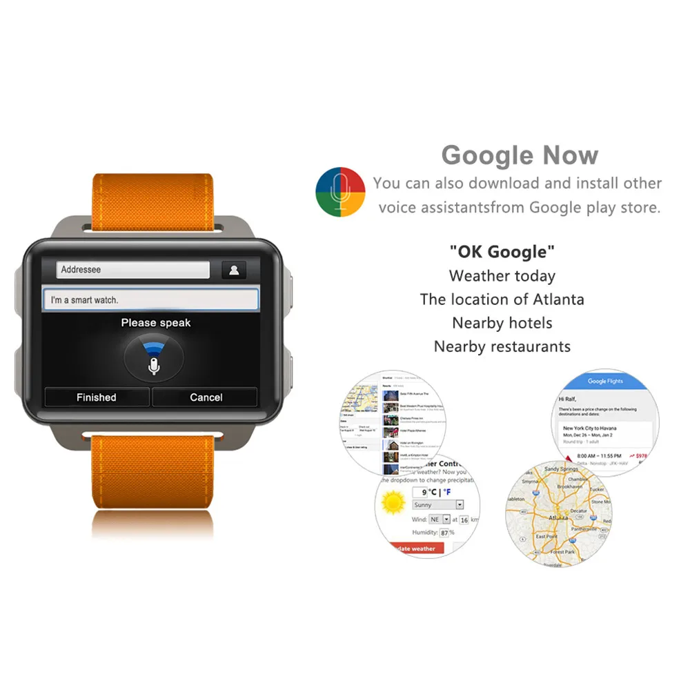 Dm99 Смарт часы для мужчин 2 дюймов 1200 мАч батарея Bluetooth пульсометр GPS карты Smartwatch
