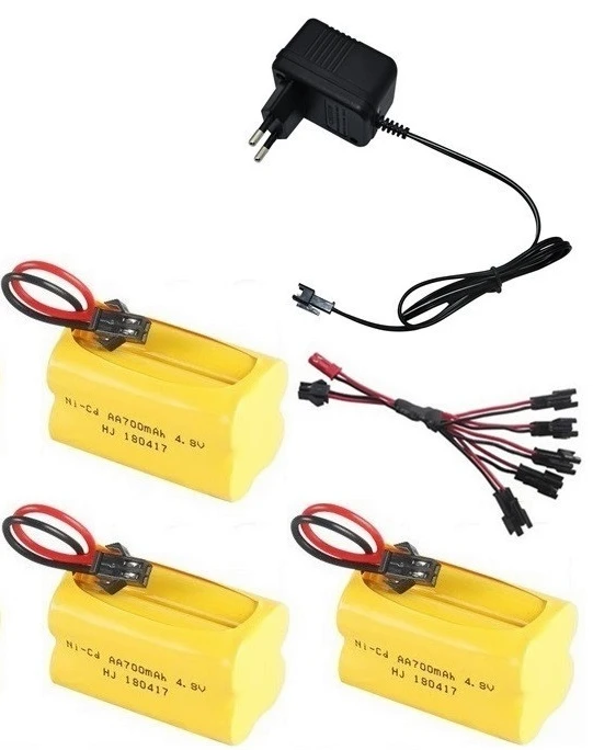 Burgundy T Plug) 4,8 в Ni-cd аккумулятор и зарядное устройство для радиоуправляемых игрушек машинки танки роботы лодки пистолеты 4* AA 700 мАч 4,8 В перезаряжаемый аккумулятор - Цвет: Burgundy