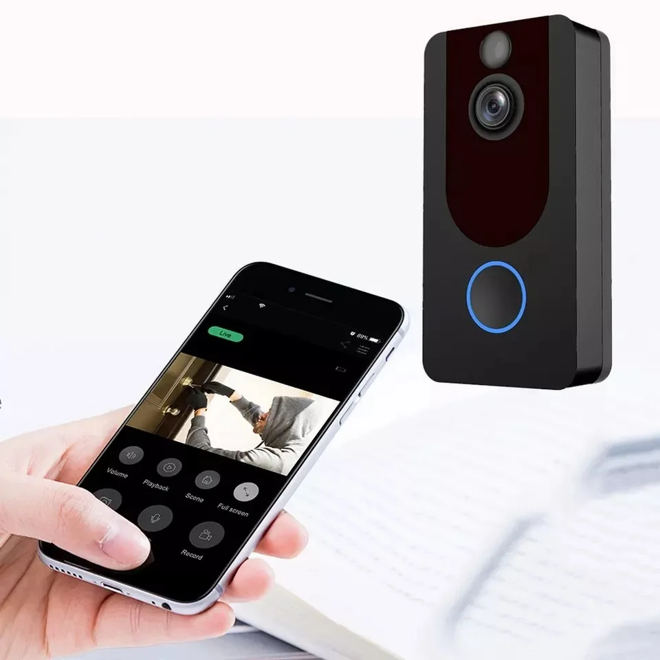 Видеодомофон tejosa FHD 1080P умный дверной звонок Wi-Fi визуальная связь с чимом ночное